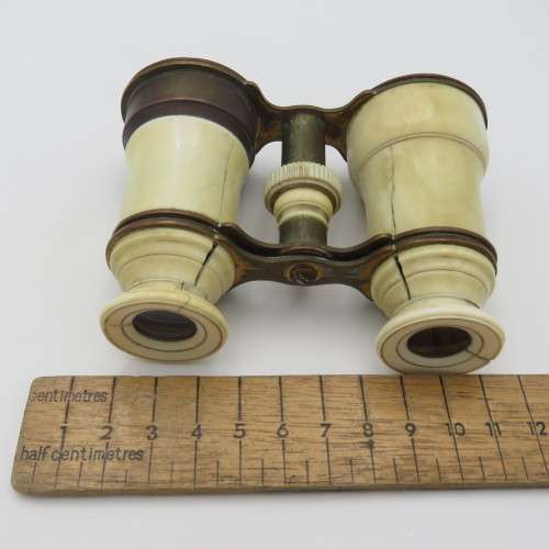 Antique Faux ivory opera binoculars