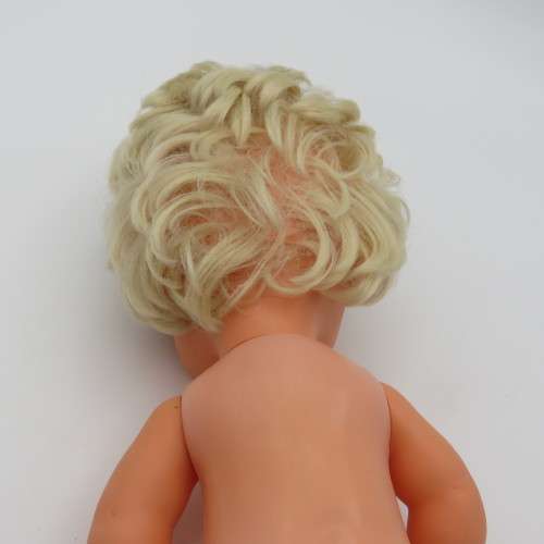 Vintage rubber baby doll with closing eyes
