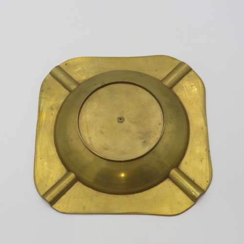 Vintage large brass ashtray