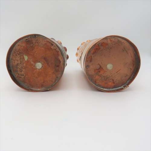 Pair of copper vases