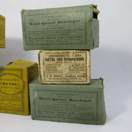 Lot of 16 vintage developing liquids - some duplicates