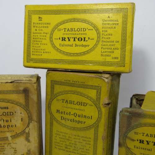 Lot of 16 vintage developing liquids - some duplicates