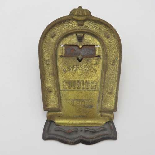1901 Antique M.Meyers and Son GOODLUCK documnet clip