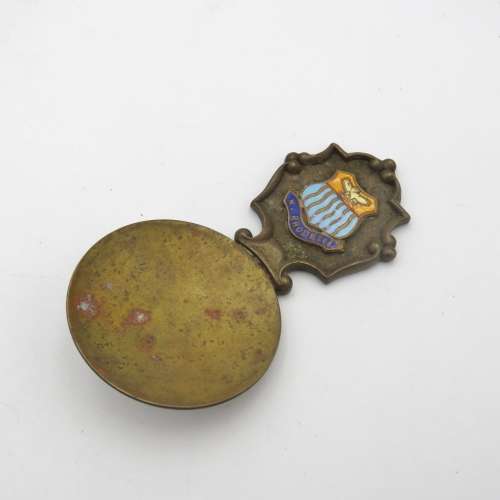 Vintage Northern Rhodesia brass spoon with (1939-1953) caddy emblem