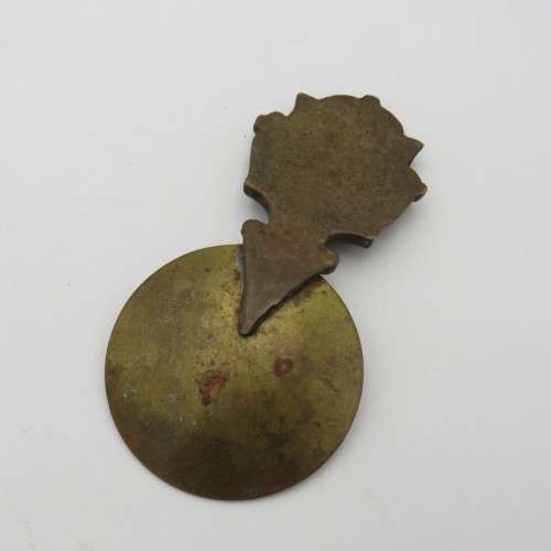 Vintage Northern Rhodesia brass spoon with (1939-1953) caddy emblem