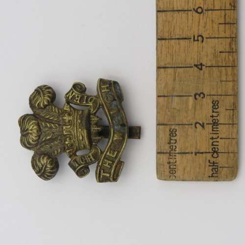 WW2 Welsch Regiment cap badge - side broken
