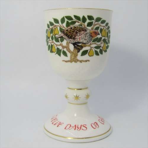 Royal Doulton Twelve Days of Christmas porcelain goblet