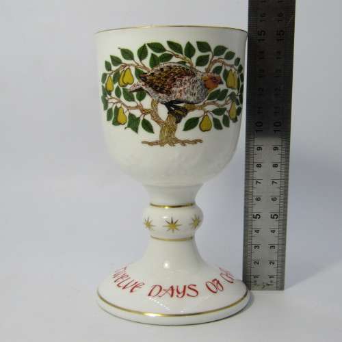 Royal Doulton Twelve Days of Christmas porcelain goblet