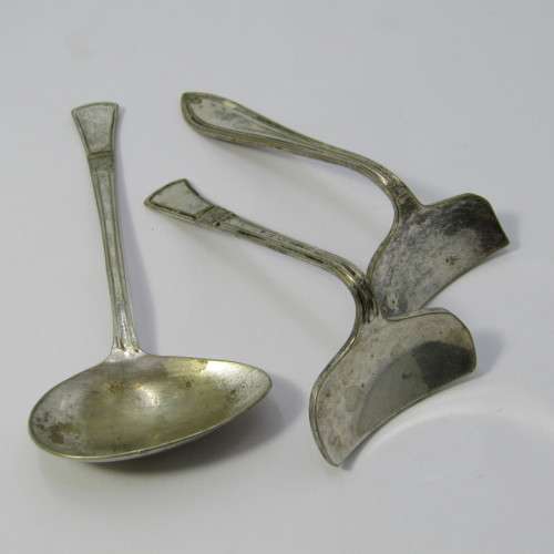 Lot of 3 vintage baby feeding spoons