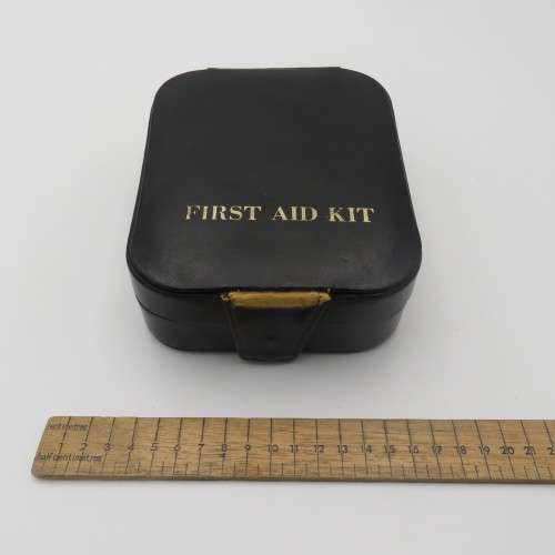 Gentleman`s First Aid kit with whiskey and brandy flasks inside