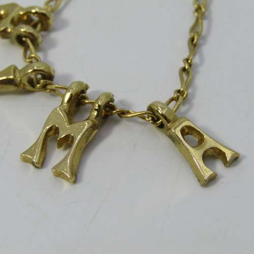 Costume jewellery gold colour ELMA necklace - 44cm