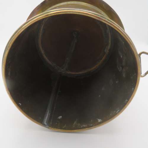Antique brass funnel with military markings