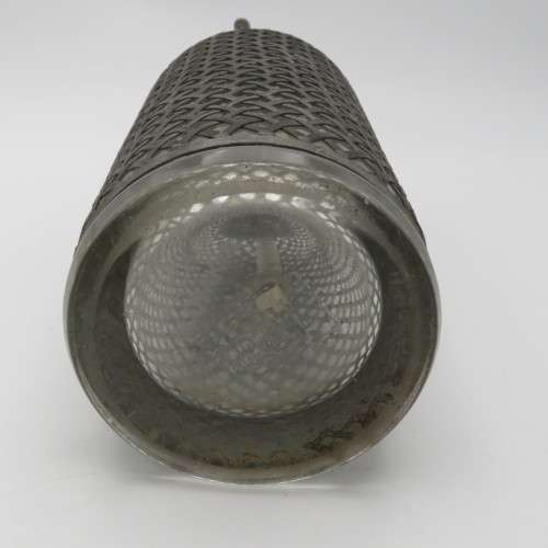Vintage IDS Soda stream bottle with mesh made in - Czecho Slovakia