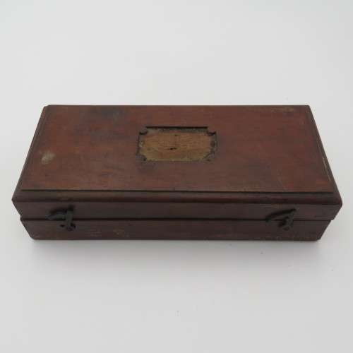 Antique Dring and Fage Brass Sikes`s Hydrometer in original wooden box