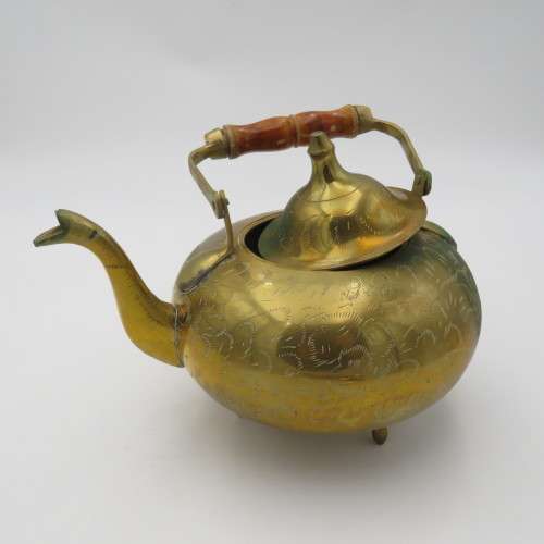Vintage Brass tea pot