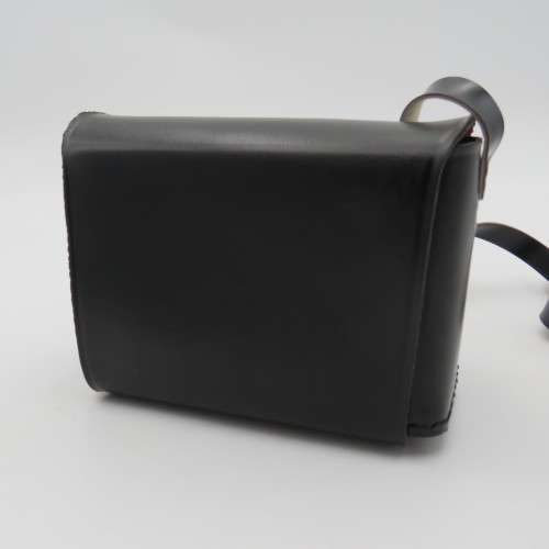 Small leather camera pouch