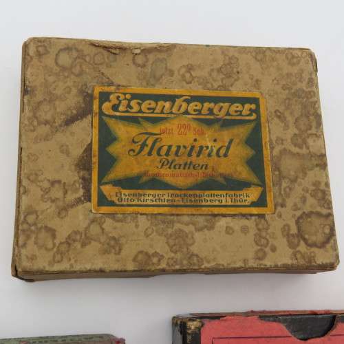 Lot of 3 vintage photo plate/paper boxes - Empty
