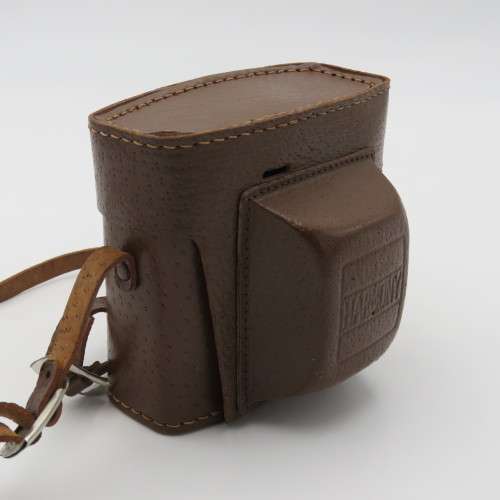 Vintage harmony camera leather pouch in original box