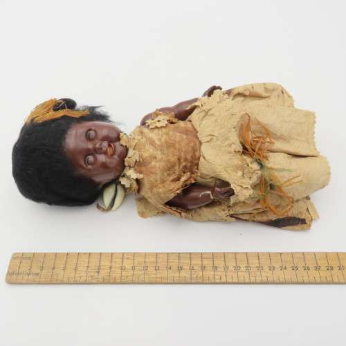 Vintage Kader B310 1/2 native doll - hands damaged