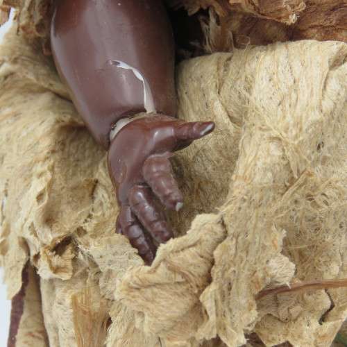 Vintage Kader B310 1/2 native doll - hands damaged