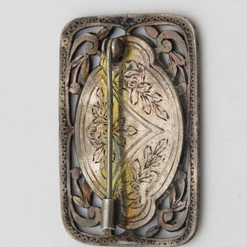 Vintage Silver marcasite brooch