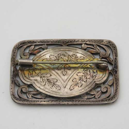 Vintage Silver marcasite brooch