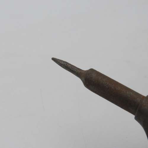 Vintage leather circle cutting tool with bone handle