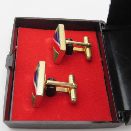 Namibia flag cufflinks