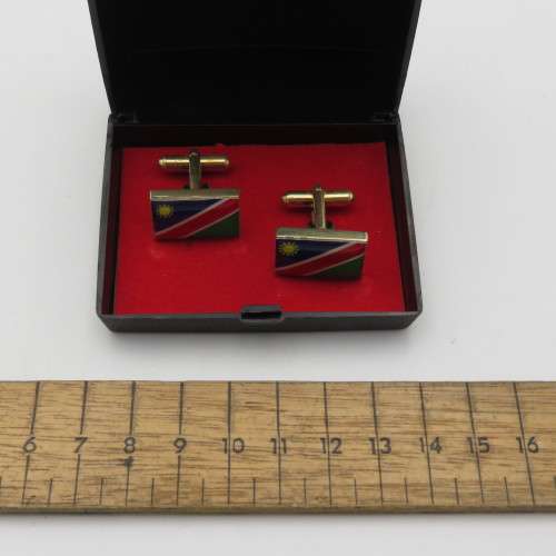 Namibia flag cufflinks