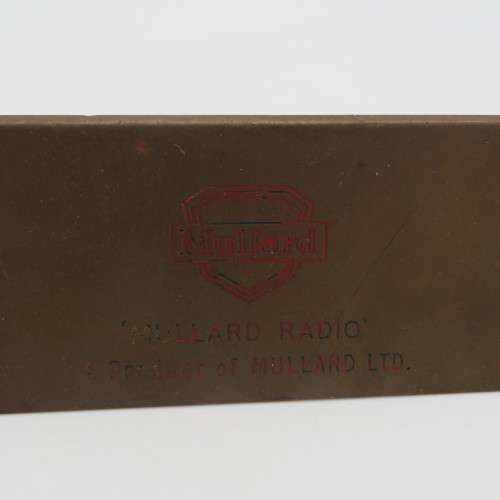 Mullard Radio L. Wilson name plate