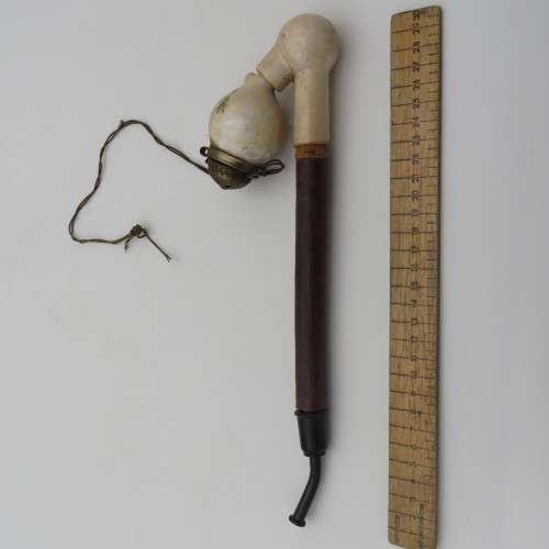 Vintage German long stem porcelain pipe