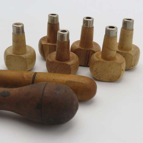 Lot of 8 wooden tool handles