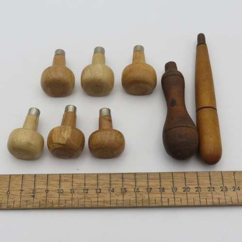 Lot of 8 wooden tool handles