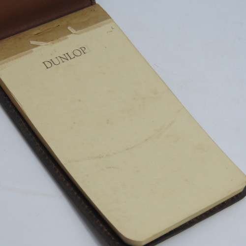Vintage Dunlop notebook