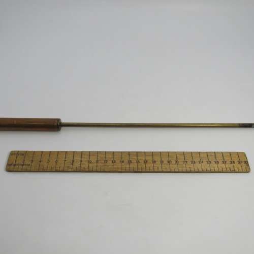 Vintage brass and copper fore poker