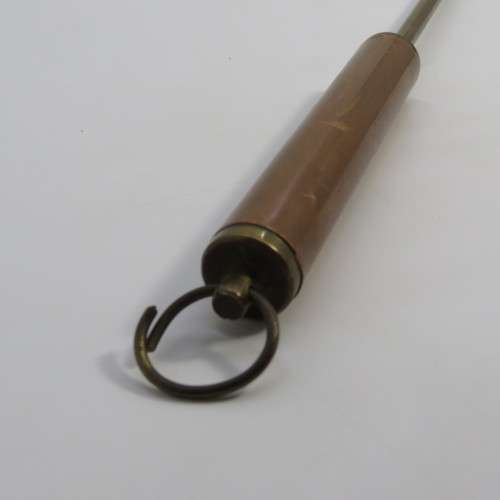 Vintage brass and copper fore poker