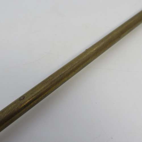 Vintage brass and copper fore poker
