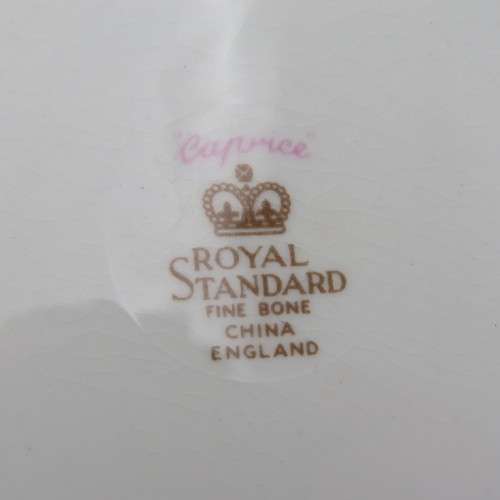 Royal Standard tea set - 4 trios, cake plate, sugar bowl, milk jug - 15 Pieces