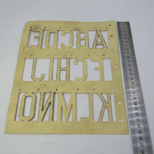 Vintage Stenso lettering guide No. 84A Gothic stencil set