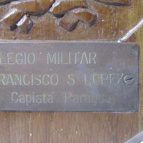 Colegio Militar - Mcal Francisco S. Lopes, Capiata Paraguy (Military College) plaque
