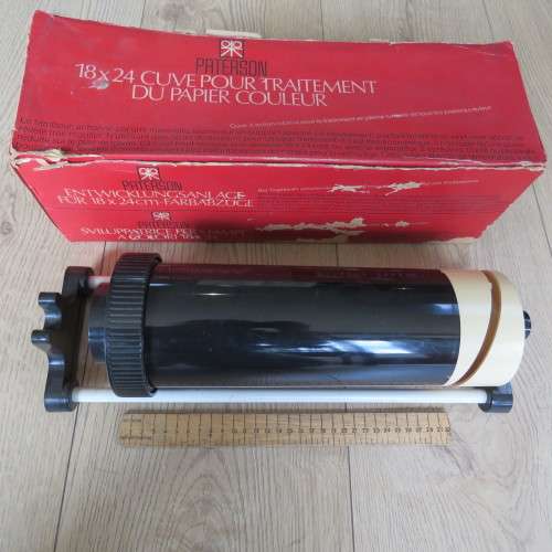 Vintage Paterson 18x24 Cuve Pour Traitement Du Papier Couleur developing tank
