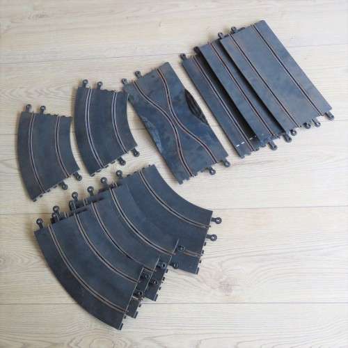 Lot of 10 vintage Scalextric no 907789 race tracks