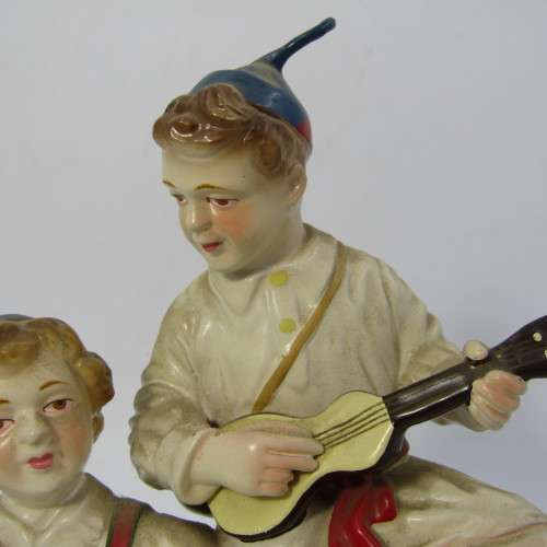 Vintage Madeira porcelain boy and girl figurine