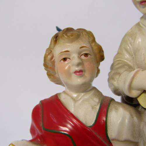 Vintage Madeira porcelain boy and girl figurine