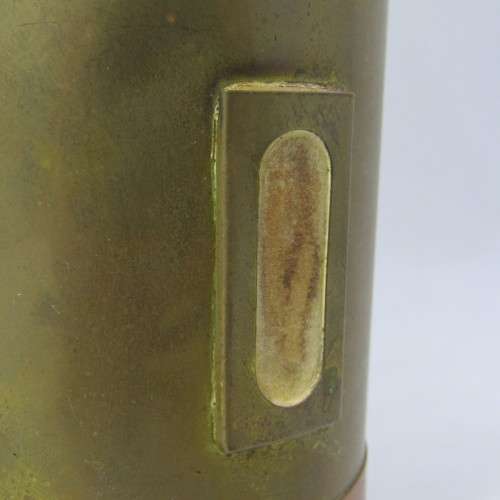Small vintage brass and copper milk jug