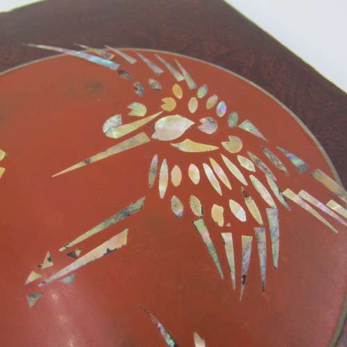 Vintage Japanese jewellery box with mother of pearl inlays