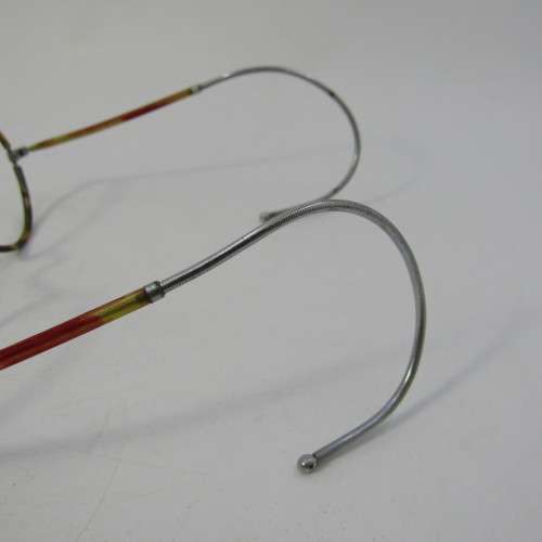 Antique glasses frame in original pouch
