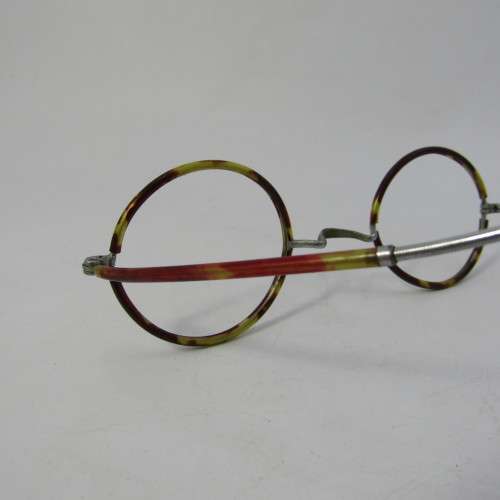 Antique glasses frame in original pouch