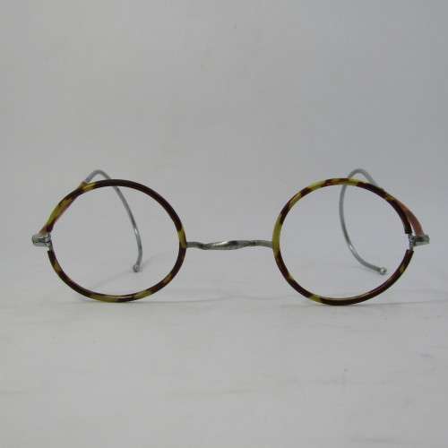 Antique glasses frame in original pouch