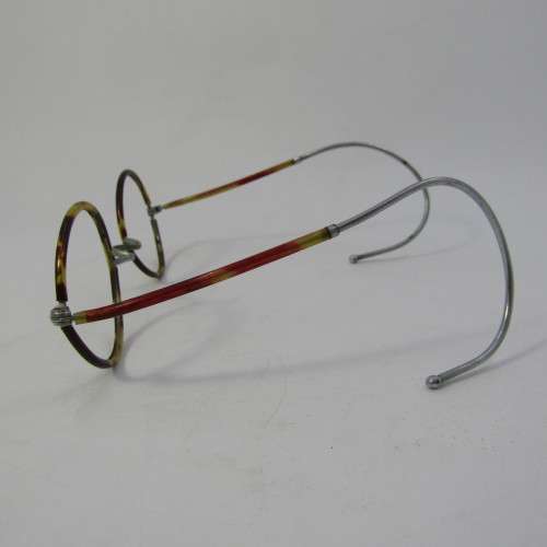 Antique glasses frame in original pouch